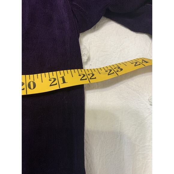 Chico's Travelers Cardigan and Tank Set Size 16/XL Purple Slinky Knit Packable - Picture 8 of 13